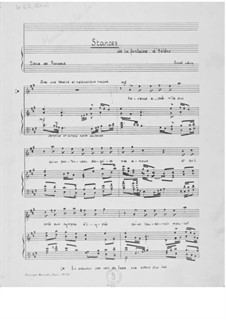 Stances de la fontaine d'Hélène (A Major): Ля мажор by Эрнст Леви