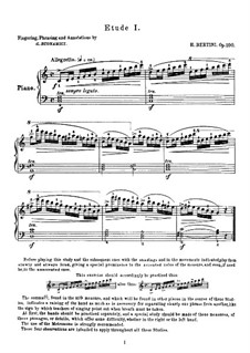 Двадцать пять легких этюдов, Op.100: Для фортепиано by Анри Жером Бертини
