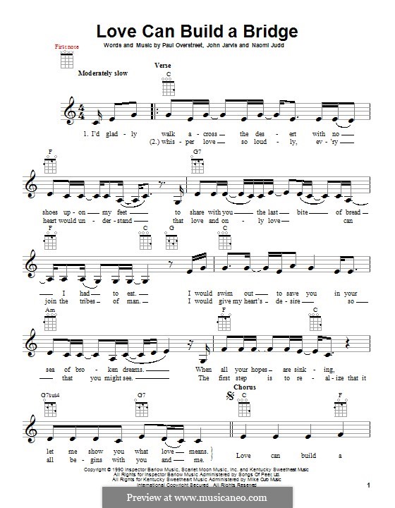 J. Jarvis, N. Judd, P. Overstreet Love Can Build a Bridge на MusicaNeo