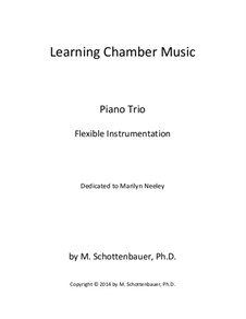 Learning Chamber Music: Piano trio for flexible instrumentation by Michele Schottenbauer