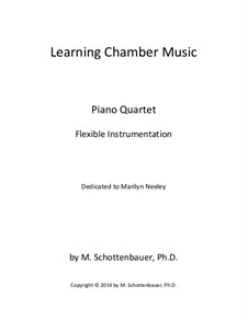 Learning Chamber Music: Piano quartet for flexible instrumentation by Michele Schottenbauer