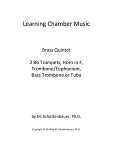 Learning Chamber Music: Brass quintet by Michele Schottenbauer