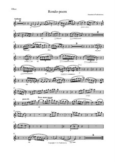 Рондо-поэма для гобоя, альта и фортепиано: Партия гобоя by Анастасия Феоктистова