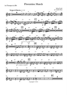Florentine March, Op.214: For wind quintet – parts by Юлиус Фучик