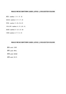 Magic Music Cards: Teacher's large size Rhythm: Magic Music Cards: Teacher's large size Rhythm by Joan Yakkey