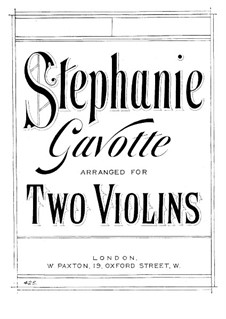 Stephanie-Gavotte, Op.312: For violin and mandolin by Альфонс Цибулька