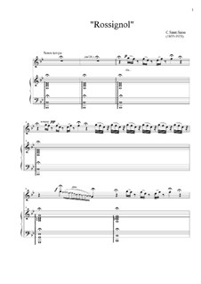 Соловей: Клавир с вокальной партией by Камиль Сен-Санс