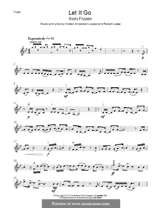 Instrumental version: Для скрипки by Robert Lopez, Kristen Anderson-Lopez