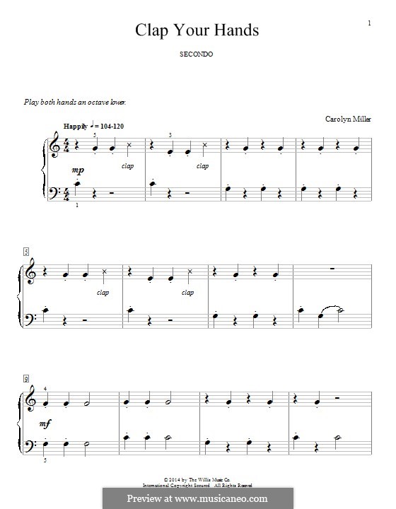 Clap Your Hands: Для фортепиано by Carolyn Miller