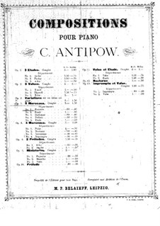 Пять пьес для фортепиано, Op.5 No.2: Сборник by Константин Антипов