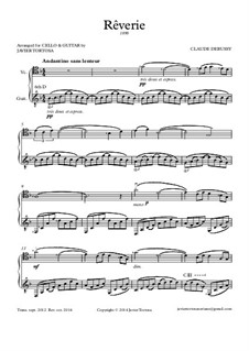 Rêverie, L.68: Для виолончели и гитары by Клод Дебюсси