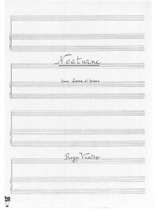 Nocturne for bass voice and piano (1920), Op.4/2: Nocturne for bass voice and piano (1920) by Roger Vuataz
