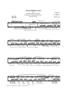 O mio babbino caro: Для фортепиано, CSPG18 by Джакомо Пуччини