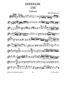 Серенада для духовых инструментов, Op.20: Партия II флейты by Анри Марто