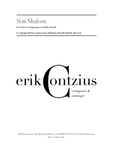 Sim Shalom II: Sim Shalom II by Erik Contzius