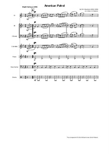 Американский патруль, Op.92: For sextet (or septet) by Франк У. Мичхэм