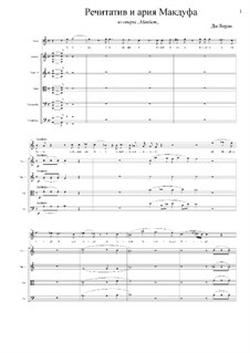 Макбет: O, figli miei..., Ah, la paterna mano..., for voice and piano by Джузеппе Верди