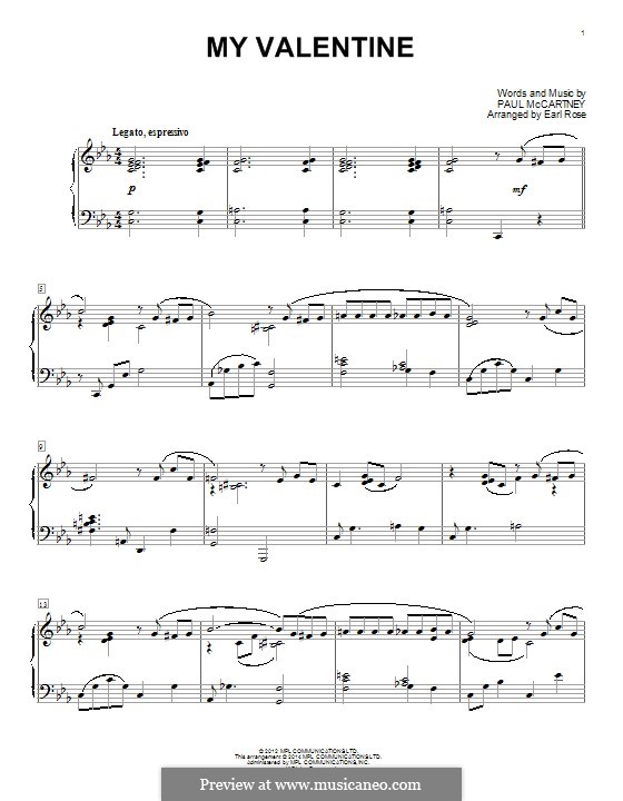 My Valentine: Для фортепиано by Paul McCartney