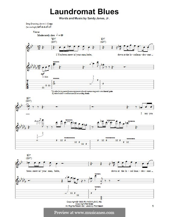 Laundromat Blues: Для гитары с табулатурой by Sandy Jones Jr.