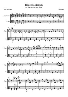 Марш Радецкого, Op.228: Для скрипки и альта by Иоганн Штраус (отец)