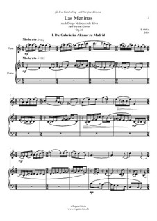 Las Meninas for Flute and Piano, Op.36: Las Meninas for Flute and Piano by Евгений Оркин