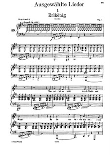 Лесной царь, D.328 Op.1: Для низкого голоса и фортепиано by Франц Шуберт