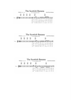 No.6 The Scottish banana: For voice and guitar chords by Дэвид Соломонс