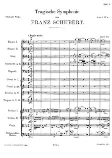 Симфония No.4 до минор 'Трагическая', D.417: Часть I by Франц Шуберт