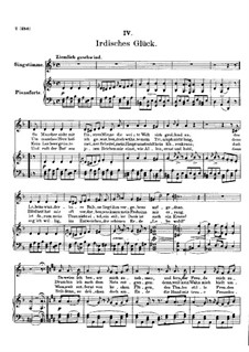 Vier Refrain-Lieder, D.866 Op.95: No.4 Irdisches Glück by Франц Шуберт