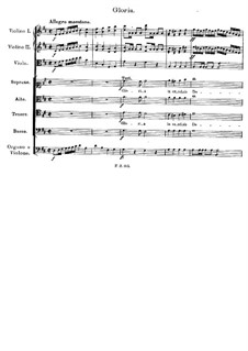 Месса No.2 соль мажор, D.167: Глория by Франц Шуберт