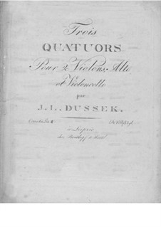 Три струнных квартета, Op.60: No.2 си-бемоль мажор, Craw 209 by Ян Ладислав Дуссек