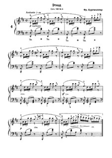No.4: Для фортепиано by Иоганн Фридрих Бургмюллер