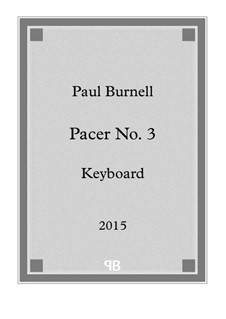 Pacer No.3, for keyboard: Pacer No.3, for keyboard by Paul Burnell