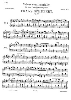 Тридцать четыре сентиментальных вальса, D.779 Op.50: Сборник by Франц Шуберт