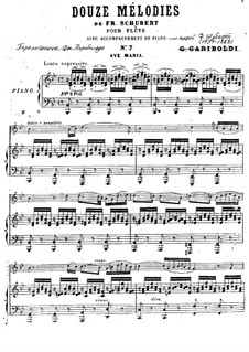 Two instruments version (with piano): Для флейты и фортепиано by Франц Шуберт