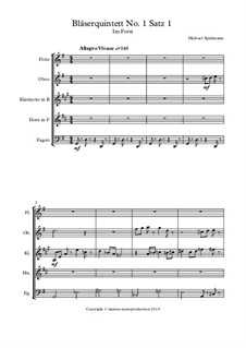 Bläserquintett No.1: Satz 1 by Michael Spielmann