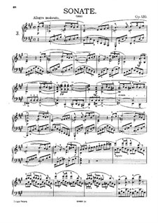 Соната для фортепиано No.13 ля мажор, D.664 Op.120: Для одного исполнителя by Франц Шуберт