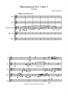 Bläserquintett No.1: Satz 2 by Michael Spielmann