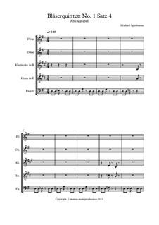 Bläserquintett No.1: Satz 4 by Michael Spielmann