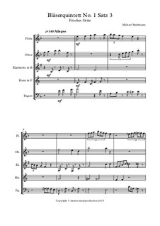 Bläserquintett No.1: Satz 3 by Michael Spielmann