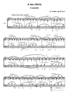 Papillons d'Amour, Op.59: No.3 A ma chérie by Эдуард Шютт