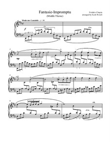 Фантазия-экспромт до-диез минор, Op.66: Для фортепиано by Фредерик Шопен