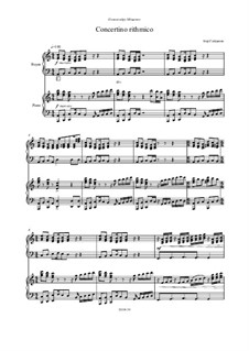 Concertino rythmico для баяна (аккордеона) и камерного оркестра: Версия для баяна и фортепиано by Игорь Гайденко