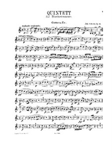 Квинтет для духовых инструментов ми-бемоль мажор, Op.11: Партия валторны in Es by Иоганн Собек