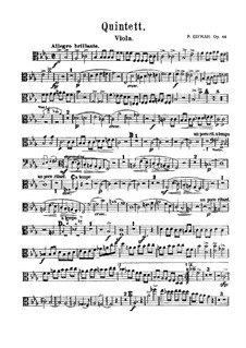 Фортепианный квинтет ми-бемоль мажор, Op.44: Партитура, Партии by Роберт Шуман
