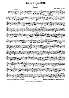 Квинтет для духовых инструментов си-бемоль мажор, Op.23 No.4: Партия гобоя by Иоганн Собек