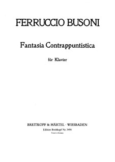 Контрапунктическая фантазия: Для фортепиано, BV 256 by Ферруччо Бузони