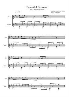 Instrumental version: For oboe and guitar by Стефен Фостер