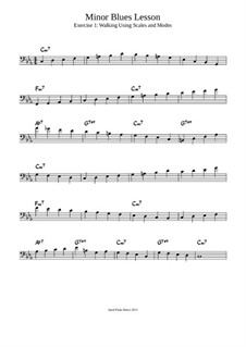 Minor Blues Lesson: Exercise 1: Scales and Modes by Jared Plane