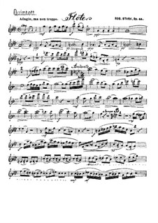 Квинтет для духовых инструментов, Op.44: Партия флейты by Роберт Штарк